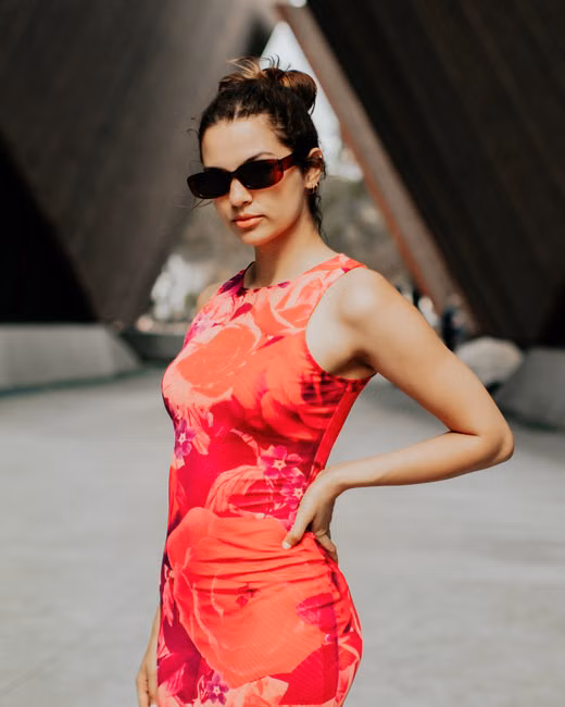 Vestido Floral Vermelho